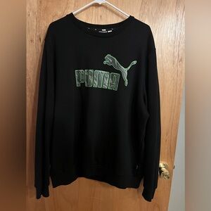 Men’s 2XL black / green Puma sweater
